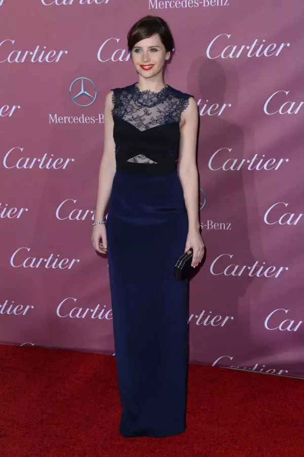 Felicity Jones – Rochie Monique Lhullier, la Festivalul de Film Palm Springs