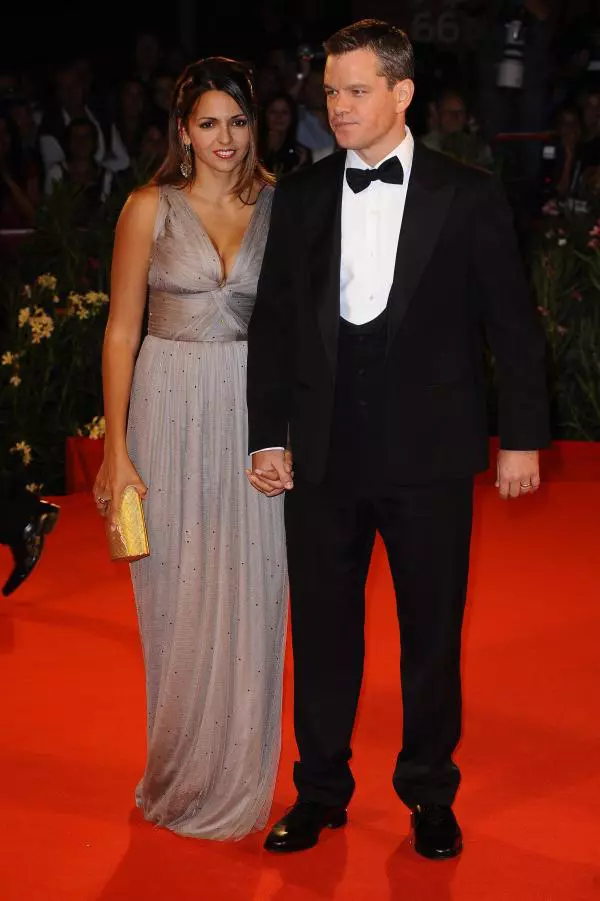 Matt Damon si Luciana Bozan