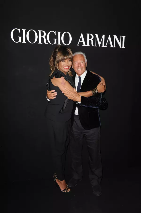 Tina Turner si Giorgio Armani