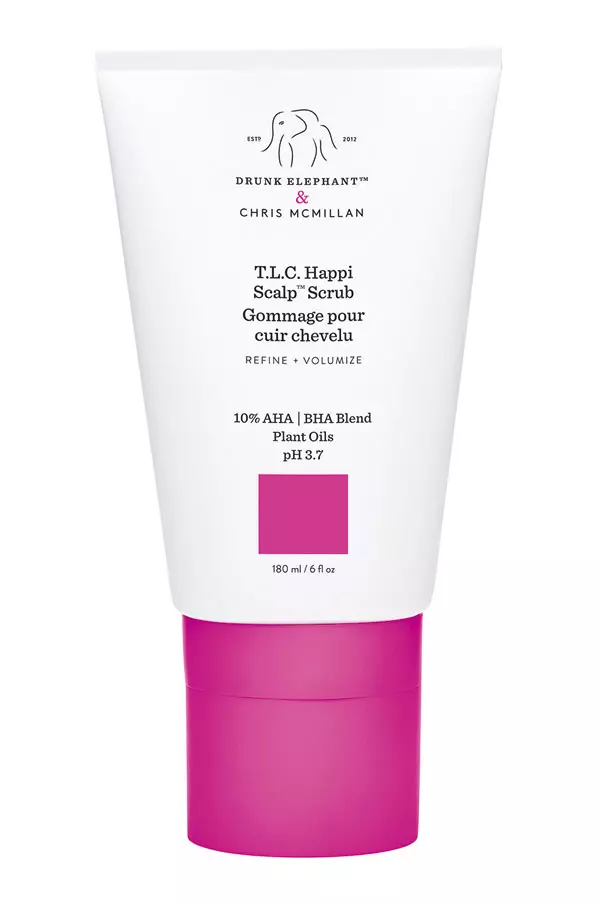 Exfoliant pentru păr T.L.C. Happi Scalp Scrub, Drunk Elephant, 170 lei (exclusiv în magazinele Sephora)