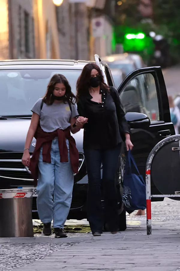 Monica Bellucci si Leonie, fiica ei cea mica