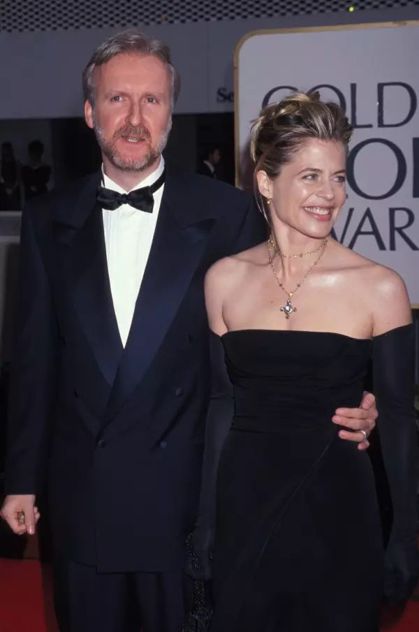 James Cameron și Linda Hamilton