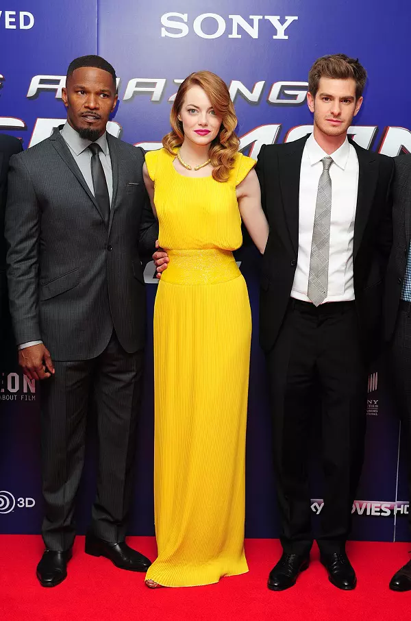 Jamie Foxx, Emma Stone si Andrew Garfield