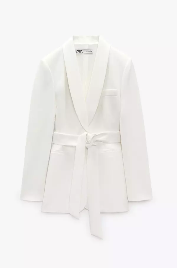 Blazer din satin, Zara, 349,90 lei