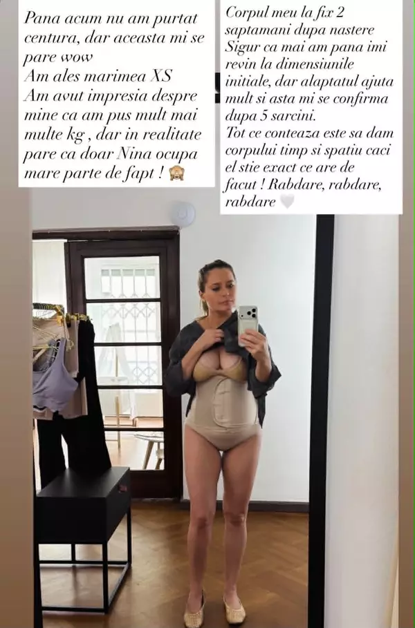 Laura Cosoi după naștere