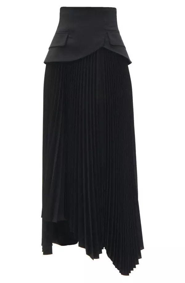 Fustă din lână, A.W.A.K.E. Mode, 4.260 lei, www.matchesfashion.com