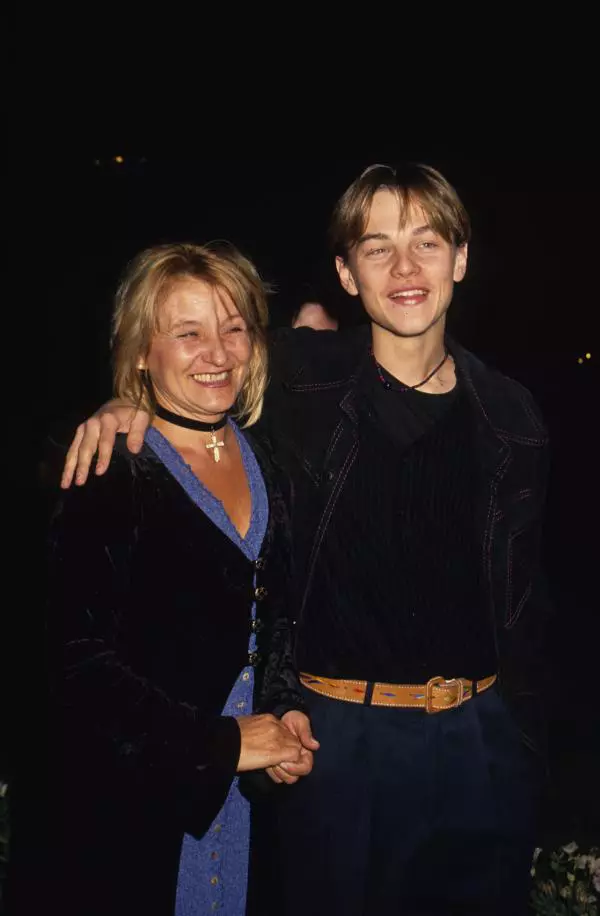 Leonardo DiCaprio si mama lui