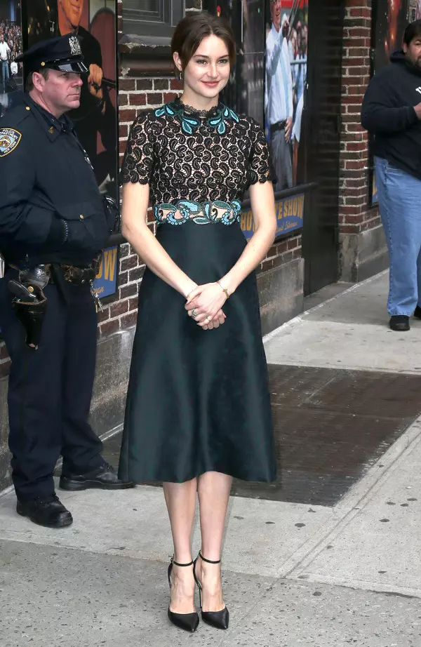 Shailene Woodley la  The Late Show With David Letterman
