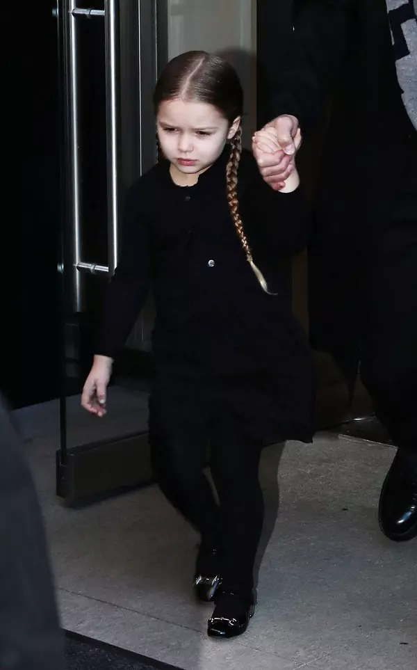 Members Of The Beckham Family Head To Victoria Beckham's Fashion Show In NYC