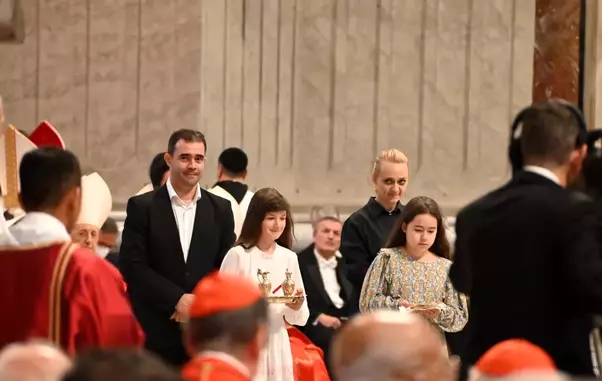 Andrei Tudor cu Papa Francisc