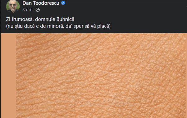 Dan Teodorescu, mesaj pentru Buhnivi