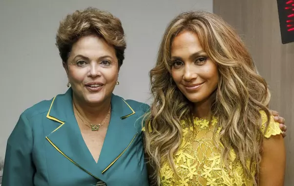 Dilma Rousseff, presedintele Braziliei si Jennifer Lopez