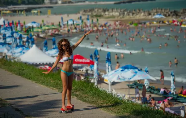 Diana Stirbu la mare