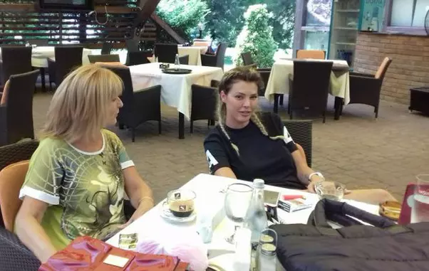 Alina Vidican și mama ei