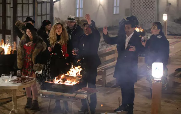 Imagini de la „nunta” lui Pastramă și a lui Brigitte