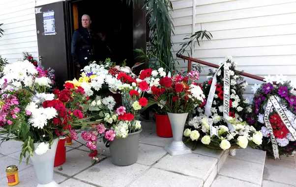 Imagini de la înmormântarea lui Răzvan Ciobanu