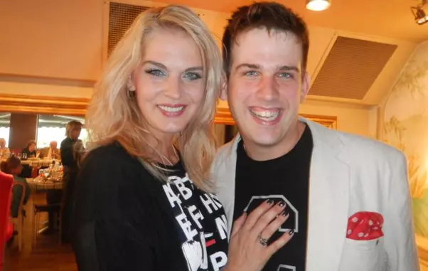 Manuela Hărăbor și fiul ei, Andrei.