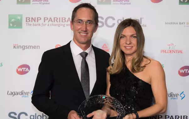 Simona Halep și Darren Cahill