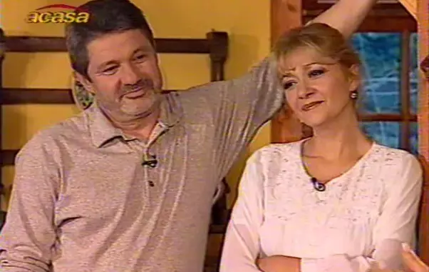 Catrinel Dumitrescu și Emil Hossu într-una dintre ultimele lor apariții televizate împreună.