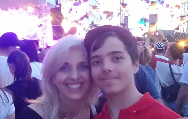 Luca, băiatul Biancăi Brad, împlineşte 14 ani în iulie