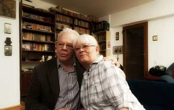 Valentin Uritescu si sotia sa