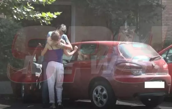 Alexandru Papadopol și Adriana Titieri, sărut pătimaș