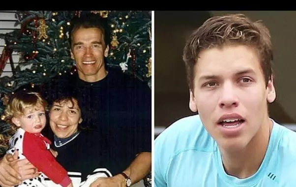 Arnold Schwarzenegger, alături de menajera familiei și fiul lor