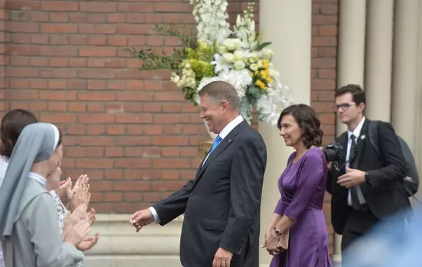 Klaus Iohannis si Prima Doamna la Bucuresti