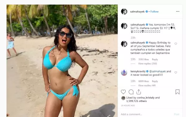 Salma Hayek a împlinit 53 de ani