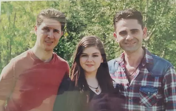 Anamaria Preda, alături de tatăl ei, Aurelian Preda şi Nicuşor Iordan