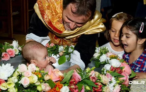 Botezul fetiței lui Alex Anghel