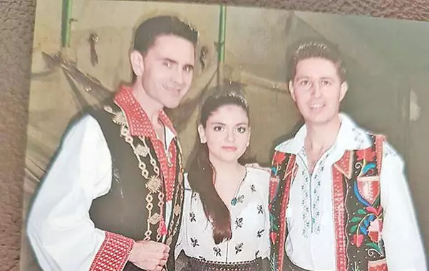 Aurelian Preda și fiica lui, Anamaria, alături de Nicușord Iordan