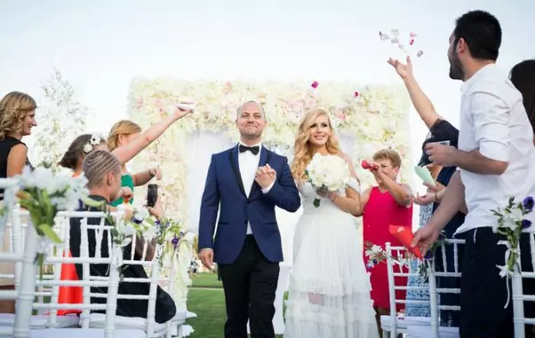 Dan Badea și Mădălina, în ziua nunții