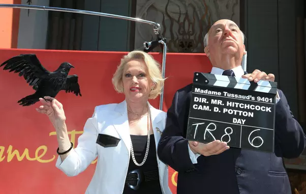 TIPPI HEDREN ALFRED HITCHCOCK MADAM TUSSAUD’S HOLLYWOOD PRE-OPENING UNVEILING OF ALFRED HITCHCOCK HOLLYWOOD LOS ANGELES CA U