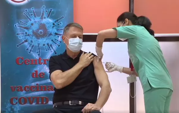 Klaus Iohannis s-a vaccinat anti-covid