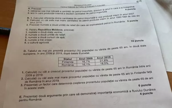 bac 2021 subiecte geografie