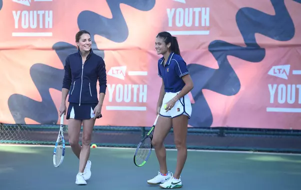 Kate Middleton with Emma Raducanu