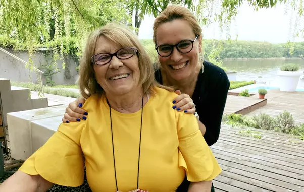 Andreea Esca si mama sa