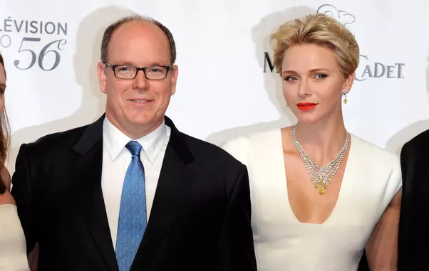 Montecarlo,Prince Alberto and Princess Charlene di Monaco attends at Festival de Television