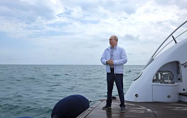 Russian President Putin and Belarus President Alexander Lukashenko Boating