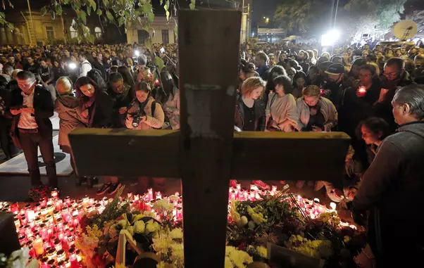 Commemoration for the victims of the 2015 club blaze in Bucharest