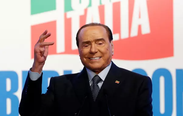 FILE PHOTO: Former Italian PM Berlusconi attends a rally in Rome