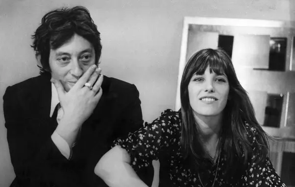 Singers Serge Gainsbourg and Jane Birkin, late 1960s or early 1970s.