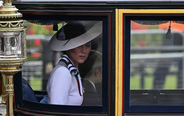 Princess of Wales Kate Middleton appears in public for the first time in months