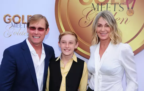 California, USA. 5th Jan 2019. Gymnast Bart Conner, son Dylan Paul Conner and gymnast Nadia Comaneci attend the 6th Annual Gold Meets Golden hosted by Nicole Kidman and Nadia Comaneci on January 5, 2019 at The House on Sunset in West Hollywood, California