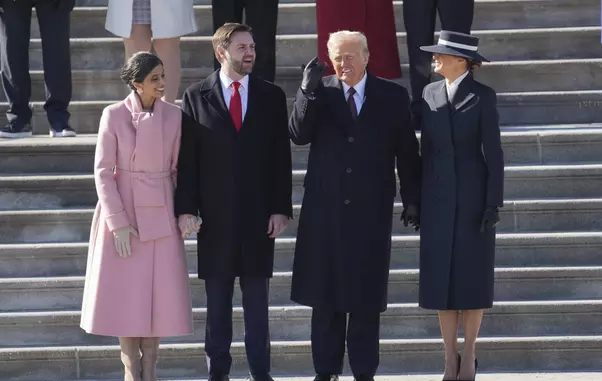 Trump and Vance Swearing-In at the US Capitol