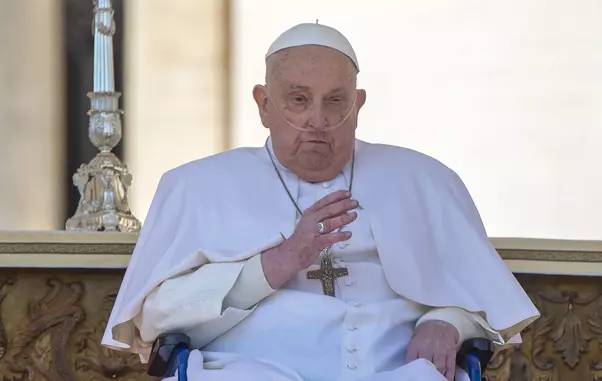 Pope Francis Arrives At The End Of A Mass In St Peters Square – Vatican