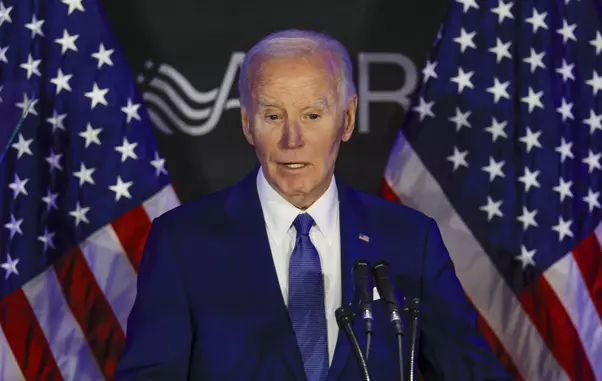 Former United States President Joe Biden speaks in Chicago