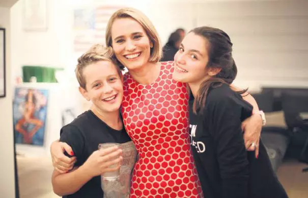 Andreea Esca are doi copii, Alexia şi Aris