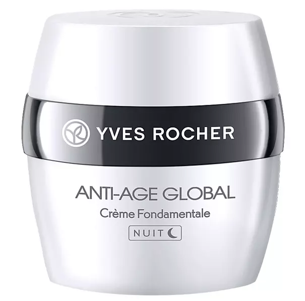 Cremă fundamentală de noapte, Anti-Age Global, Yves Rocher, 140 lei